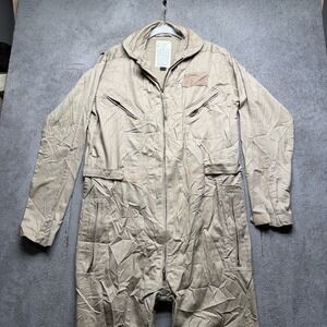 Tru-Spec CWU 27/P Military Flight Suit Coveralls Flyers Men's Small Regular Tan